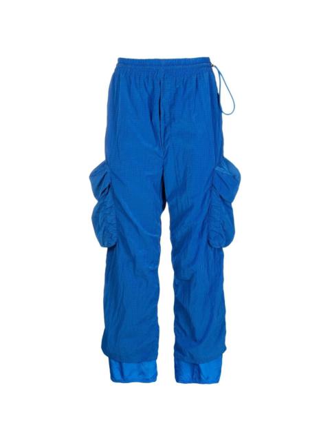 cargo-pocket track pants