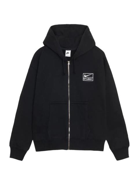 Stüssy Nike Stone Washed Fleece Zip Hoodie "FW25 - Black" STUS60