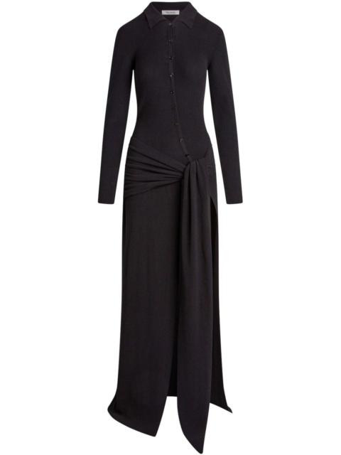 AYA MUSE draped-detail maxi dress