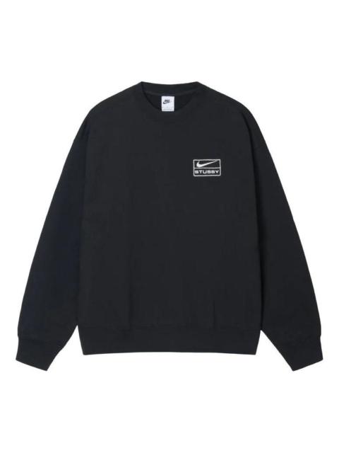 Nike Nike Wash Crew Fleece x Stussy (Asia Sizing) 'Black' DO5311-010