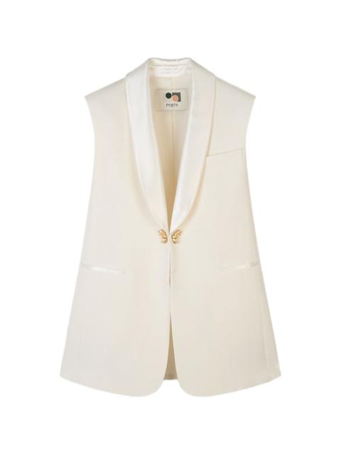 Ports 1961 shawl-collar sleeveless blazer