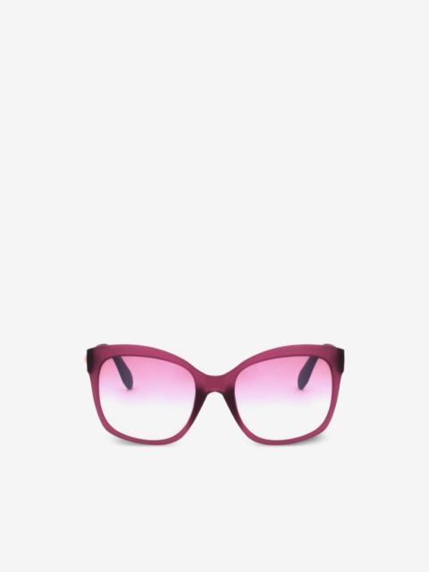 adidas matte-finish geometric-frame sunglasses