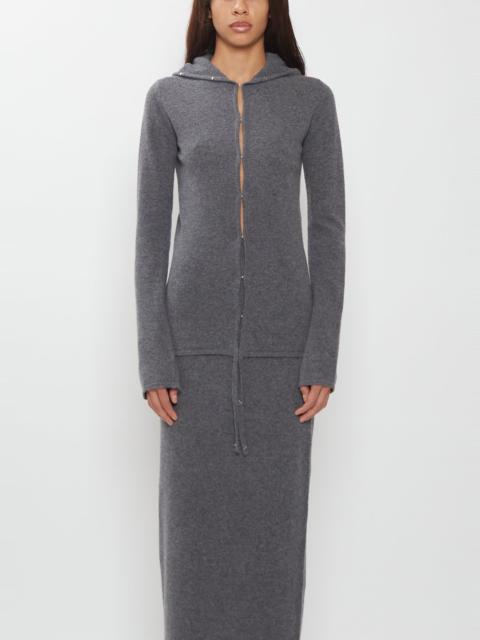 COLLEEN ALLEN Hook and Eye Merino Wool Cardigan
