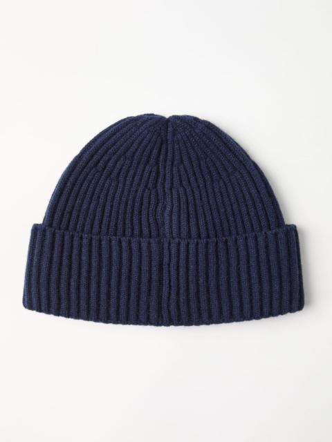 Brunello Cucinelli Cashmere English rib double knit beanie