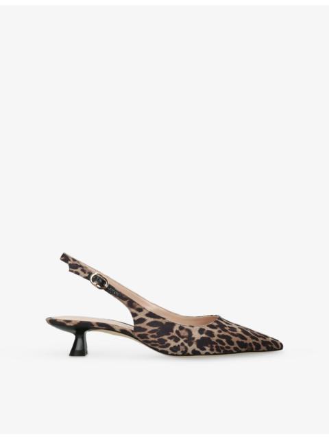 Stuart Weitzman Sculpt 35 Fabric Slingback Courts