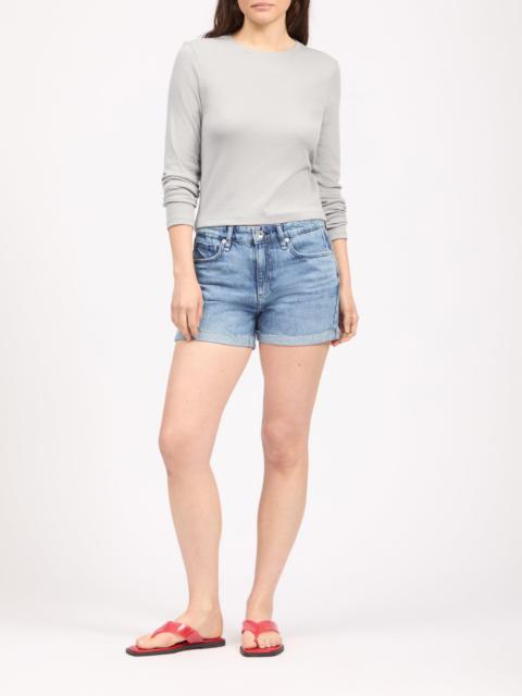 rag & bone Dylan Denim Short Lightweight Rigid Denim in Myla