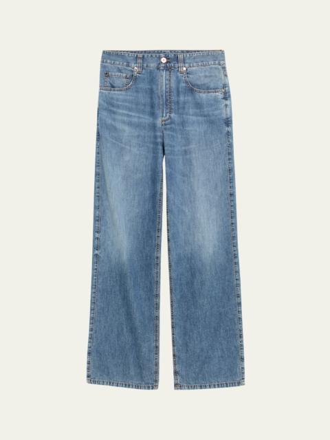 Brunello Cucinelli Super Light Relaxed-Leg Jeans