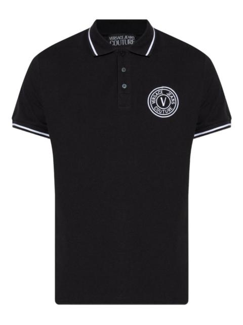 VERSACE JEANS COUTURE logo-embroidered polo shirt
