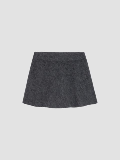 Rails Women's Gayle Wool-Cashmere A-Line Mini Skirt - Charcoal