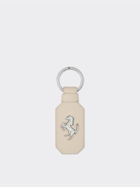 Ferrari Leather keychain with prancing horse