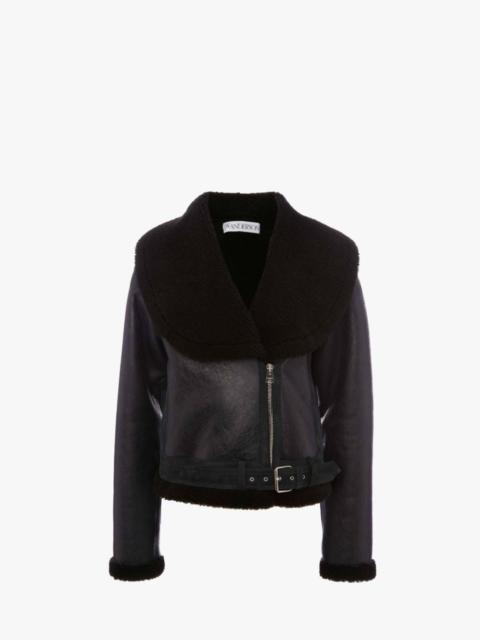 JW Anderson SHAWL COLLAR AVIATOR JACKET