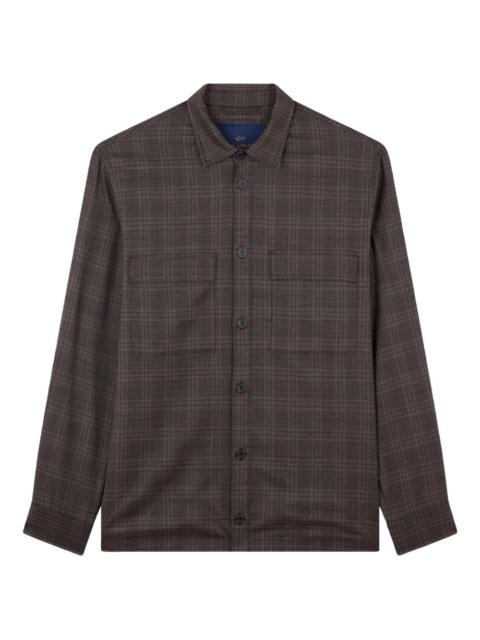 Paul & Shark checkered wool shirt