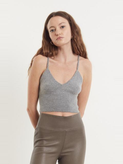 SPRWMN GREY CASHMERE BRALETTE