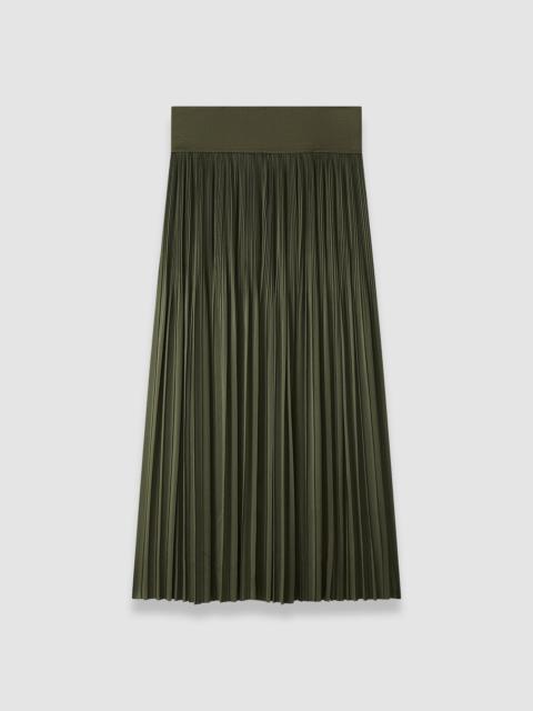 JOSEPH Rabat Pleated Satin Skirt
