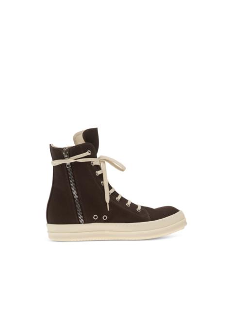 Rick Owens DRKSHDW high-top denim sneakers