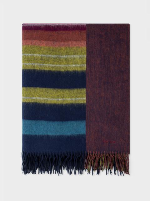 Paul Smith Faded Edge Reversible Lambswool Blanket