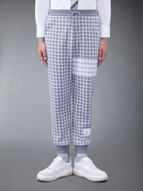 Thom Browne checked jacquard track pants