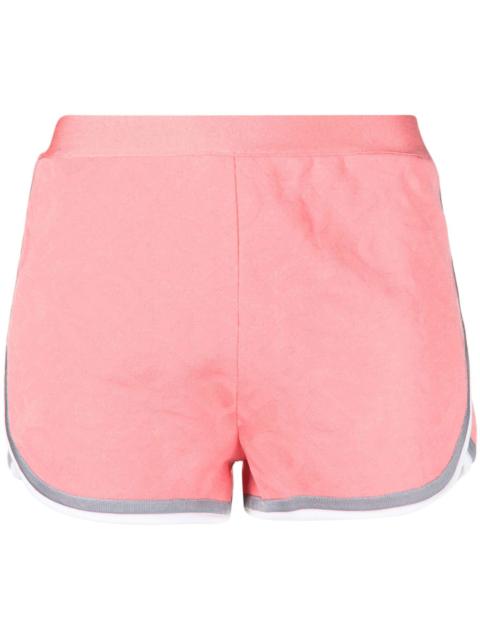 FENDI logo-print knitted shorts