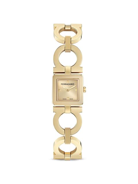 FERRAGAMO Double Gancini 19mm watch