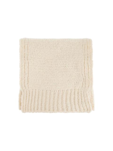 Jil Sander logo-patch scarf