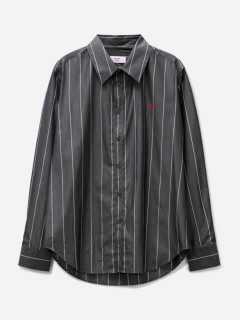 Martine Rose PULLED NECK SHIRT IN GREY