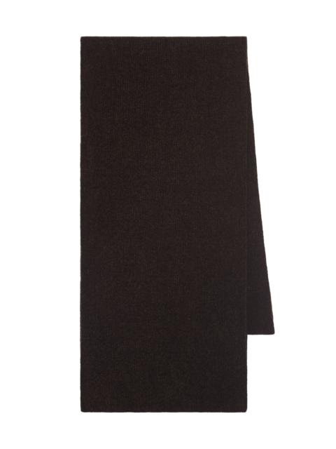 GABRIELA HEARST Solus Knit Scarf in Chocolate Silk