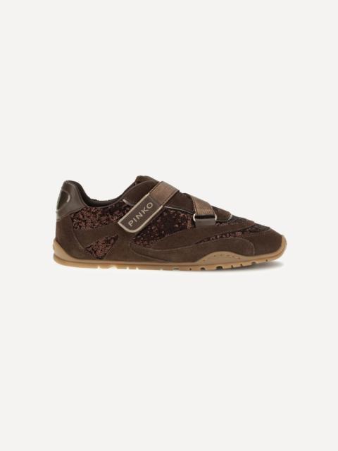 PINKO Yulia suede Sneakers with sequins