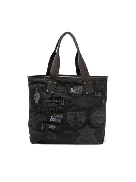 sacai Gonz Multi Patch Tote Large