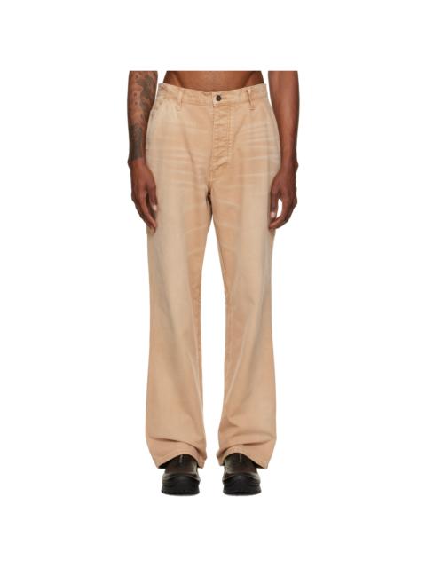 AlLEXANDER DIGENOVA Tan Underground Cargo Pants