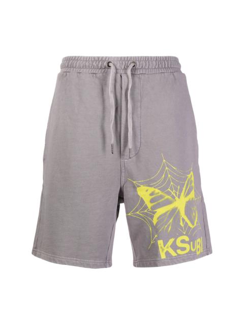 Ksubi logo-print track shorts