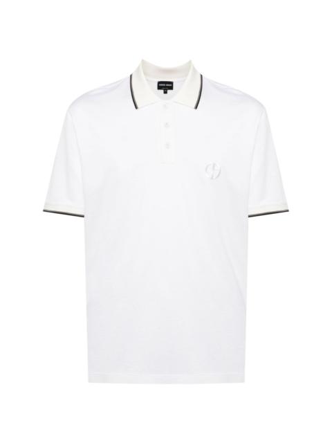 logo-embroidered polo shirt