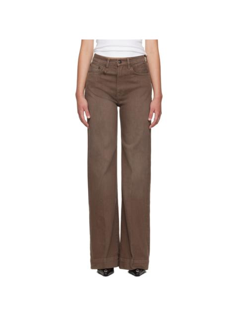 R13 Brown Flared Jeans