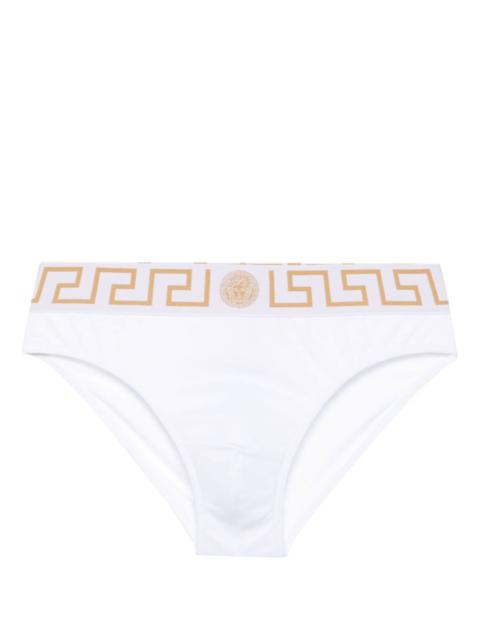 VERSACE Greca-waistband swim briefs