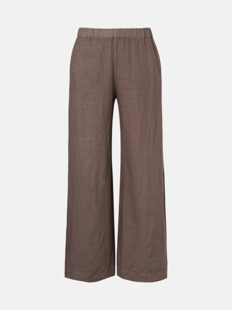velvet Lola linen wide-leg pants