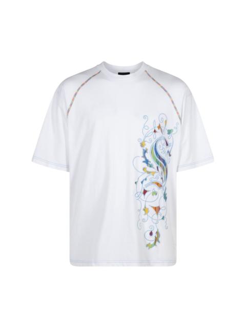 Supreme x Coogi embroidered-motif cotton T-shirt