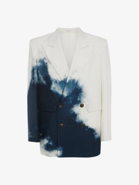 Alexander McQueen Blue Sky Double-breasted Jacket in Sky Blue