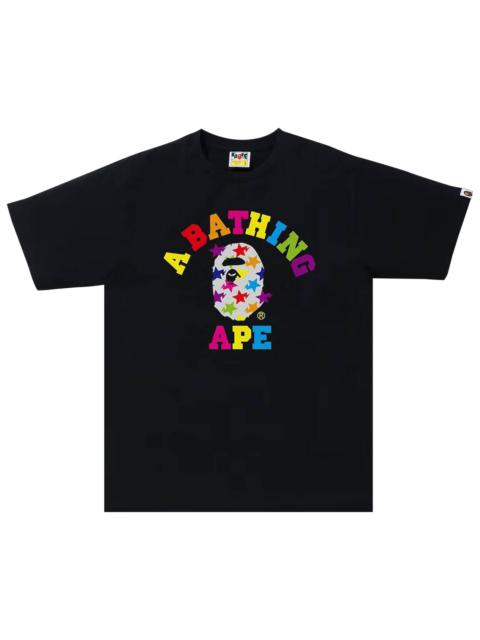 BAPE Sta Pattern College Tee 'Black'