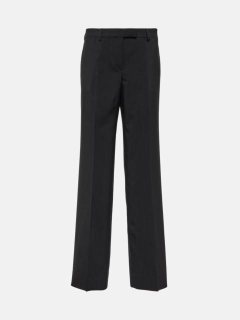 Miu Miu Mid-rise straight wool-blend pants