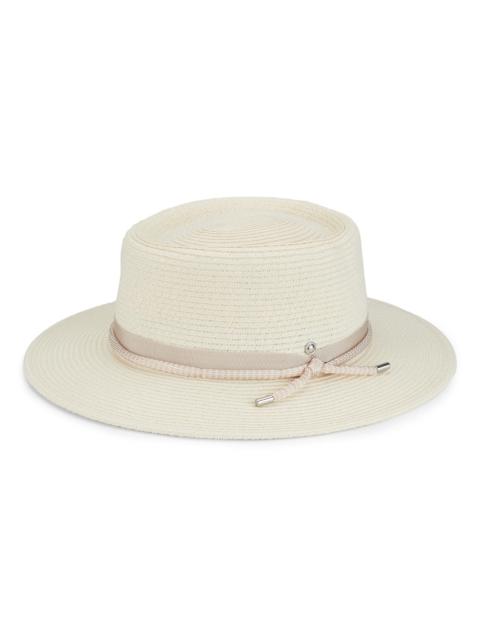 rag & bone Women's Somer Straw Fedora - Ivory