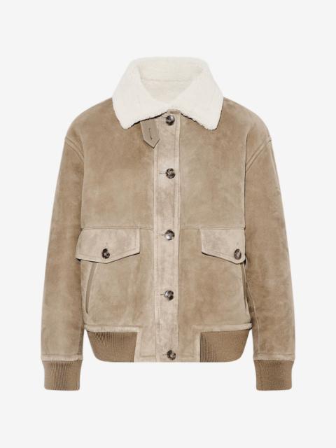 Yves Salomon lamb shearling bomber jacket