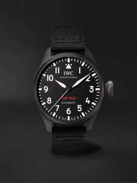 Big Pilot's TOP GUN Automatic 43.8mm Ceramic And Textile Watch, Ref. No. IWIW329801