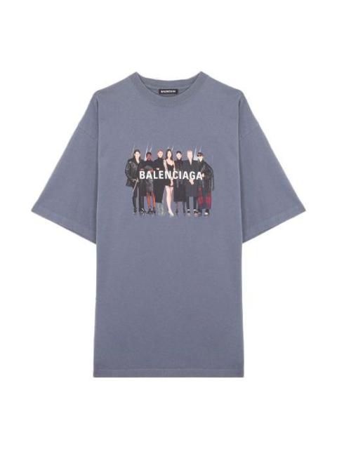 BALENCIAGA Balenciaga Real Balenciaga T-shirt 'Grey' 620969TIV471404