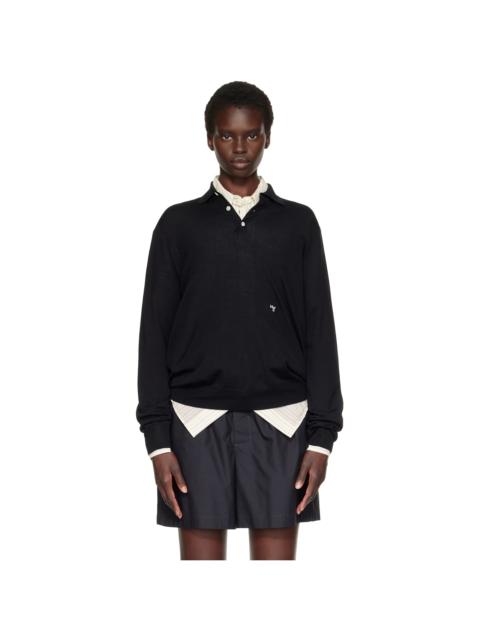 HommeGirls® Black Knit Polo