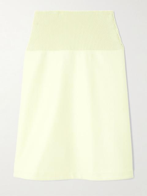 Jil Sander Wool midi skirt Pastel yellow