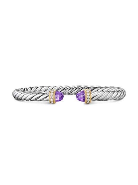 DAVID YURMAN Women's Cable Flex Bracelet in Sterling Silver - Amethyst