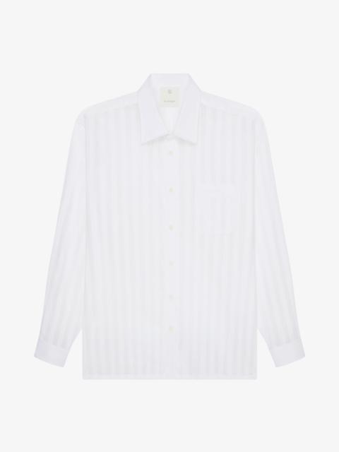 SHIRT IN COTTON VOILE WITH STRIPES