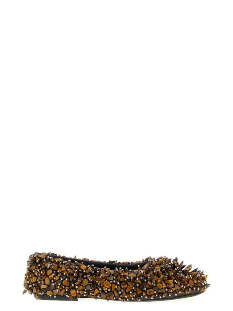 Dries Van Noten Beaded Ballet Flats