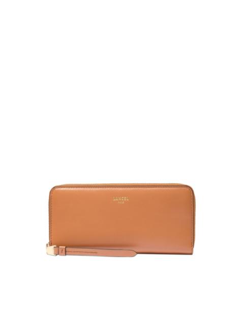 LANCEL zip-around leather wallet