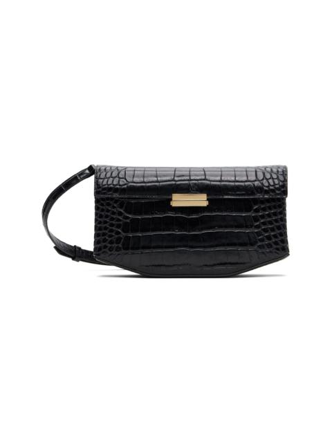 TOTEME Black Clip Croco-Embossed Bag