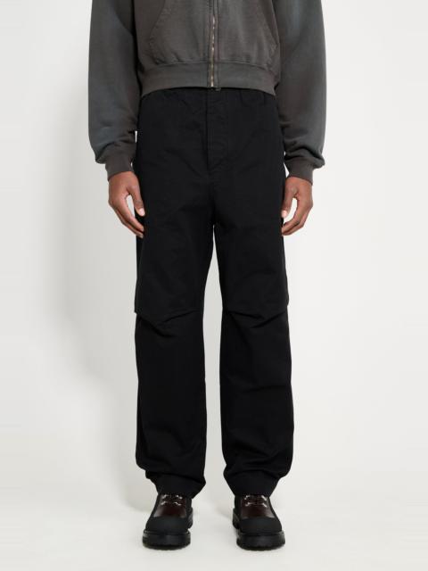MARGARET HOWELL MARGARET HOWELL MHL PRESS STUD TROUSERS COTTON CANVAS BLACK